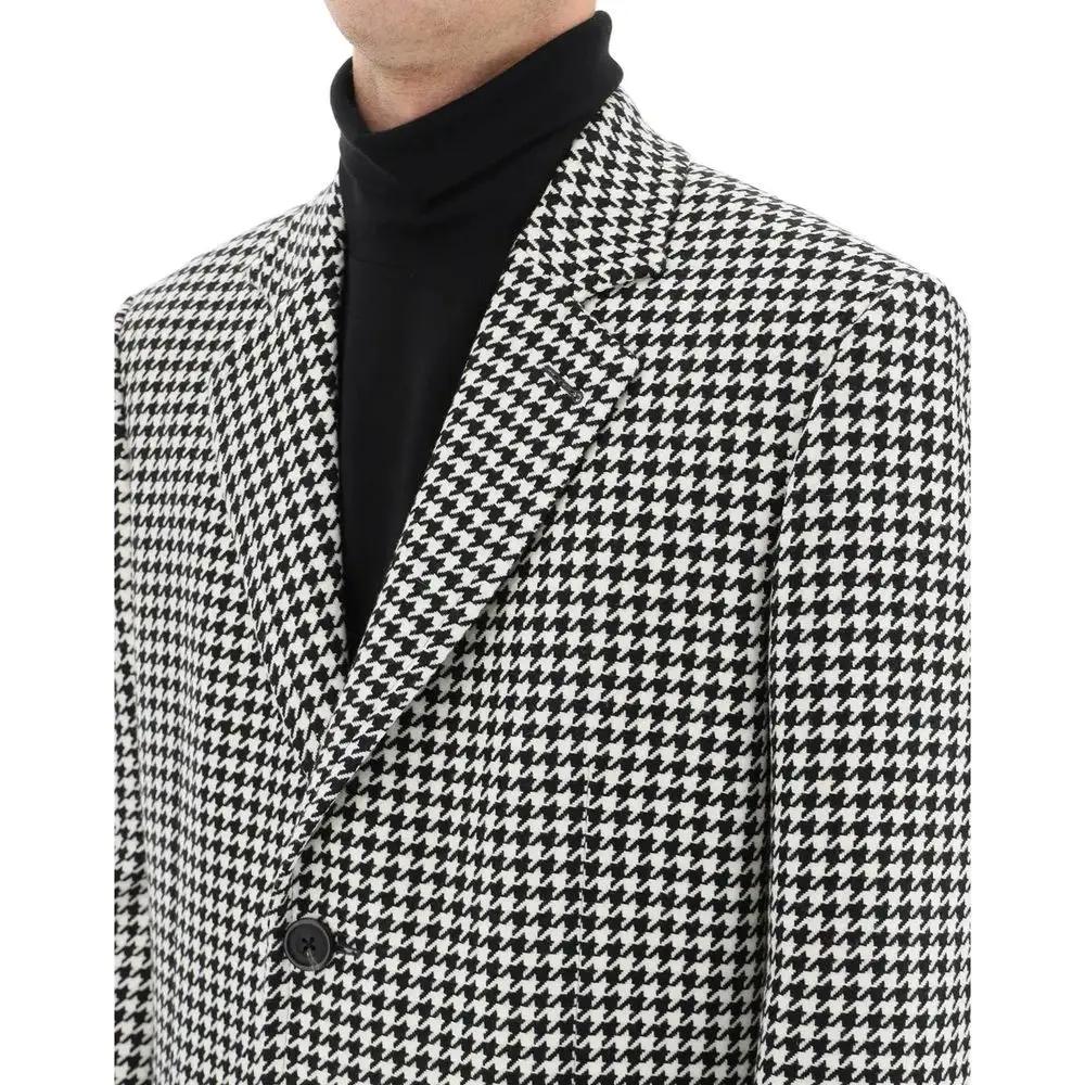 Manteau en laine noire Alexander McQueen