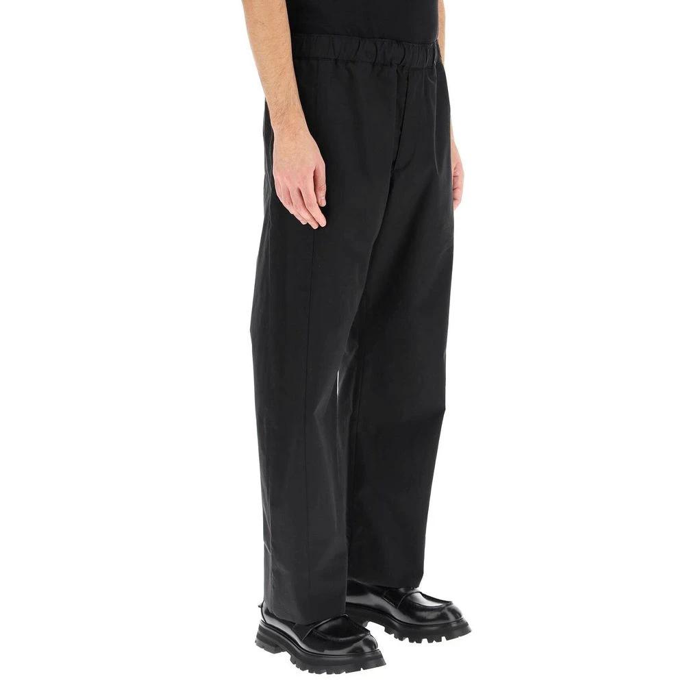 Alexander McQueen Black Cotton Casual Pants by Alexander McQueen