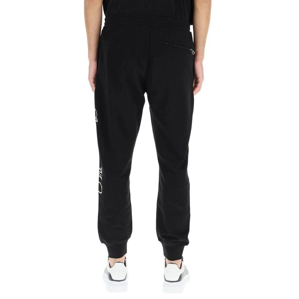 Alexander McQueen Black Cotton Athletic Pants by Alexander McQueen