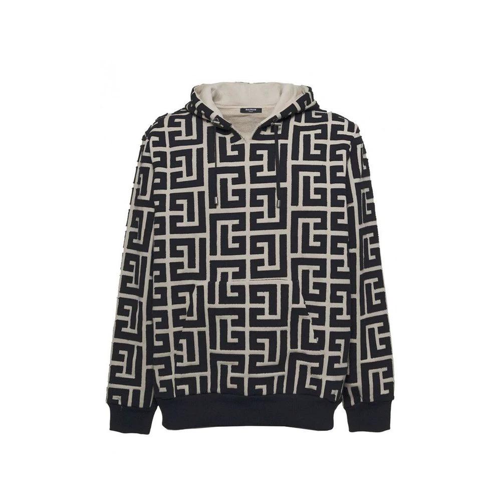 Balmain Beige Cotton Sweatshirt
