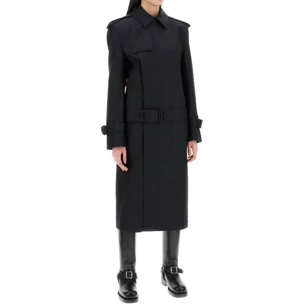Manteau Burberry en polyester noir