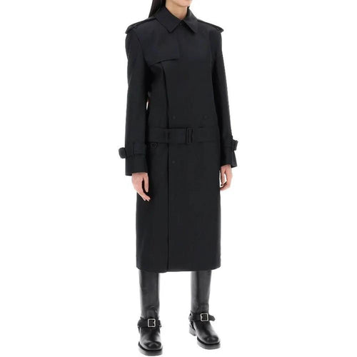 Manteau Burberry en polyester noir