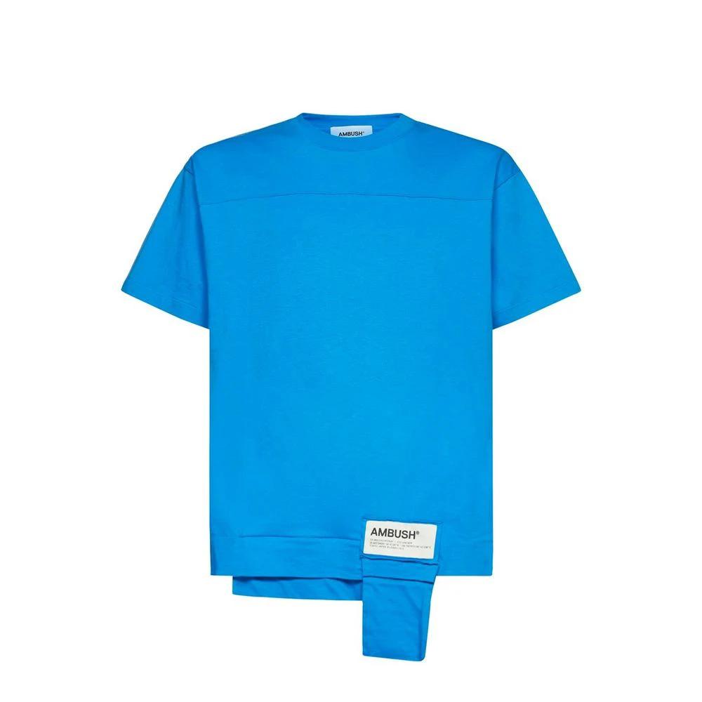 T-shirt en coton bleu Ambush