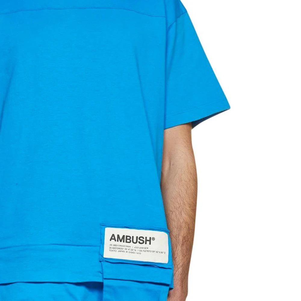 T-shirt en coton bleu Ambush
