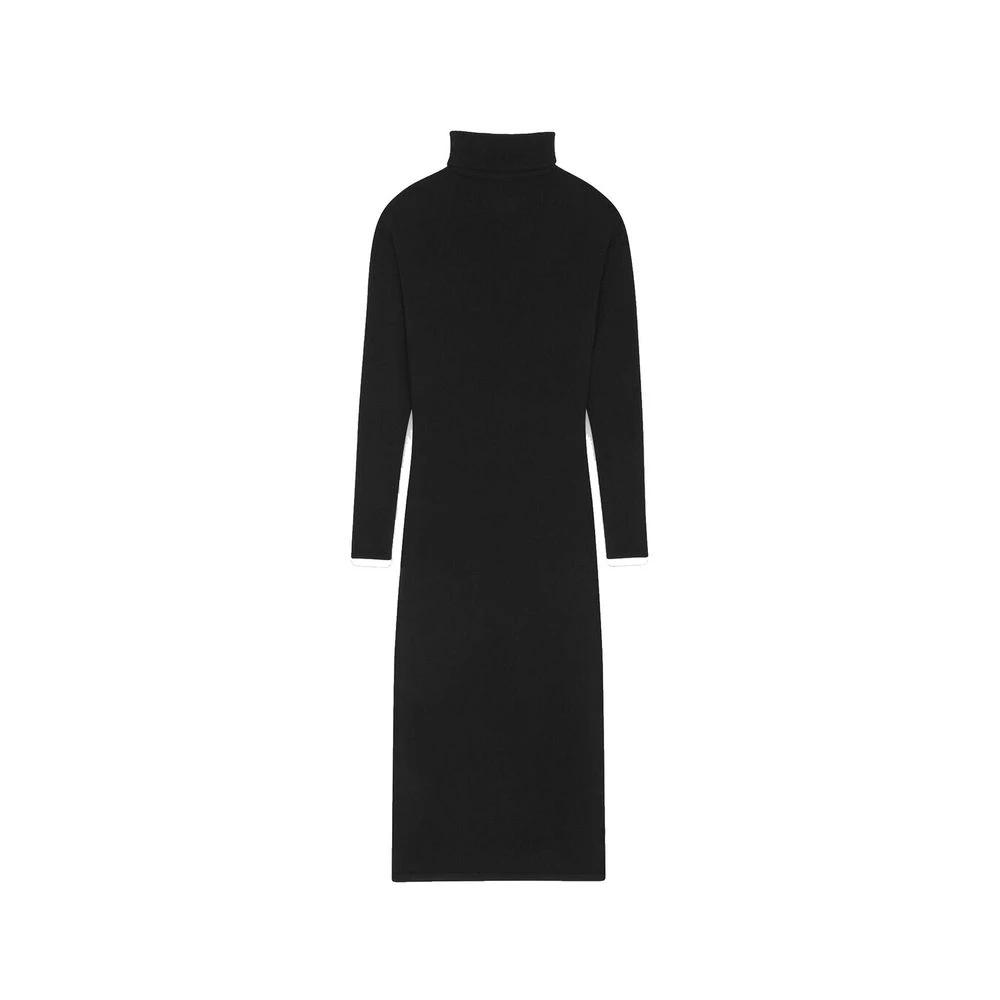 Saint Laurent Black Cashmere Casual Dress by Saint Laurent