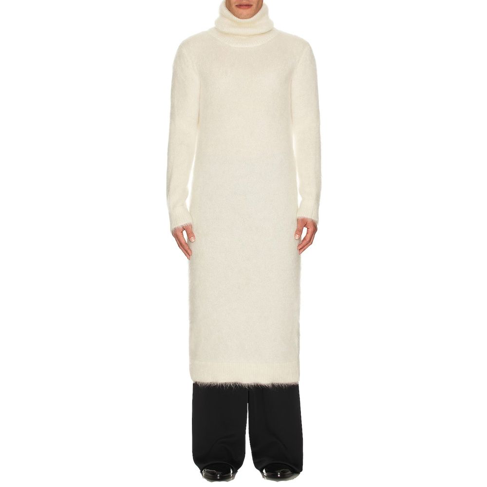Saint Laurent White Mohair Sweatshirt by Saint Laurent