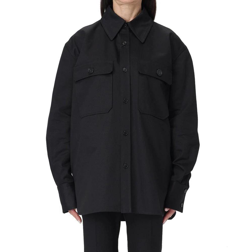 Chemise en jean noir Saint Laurent