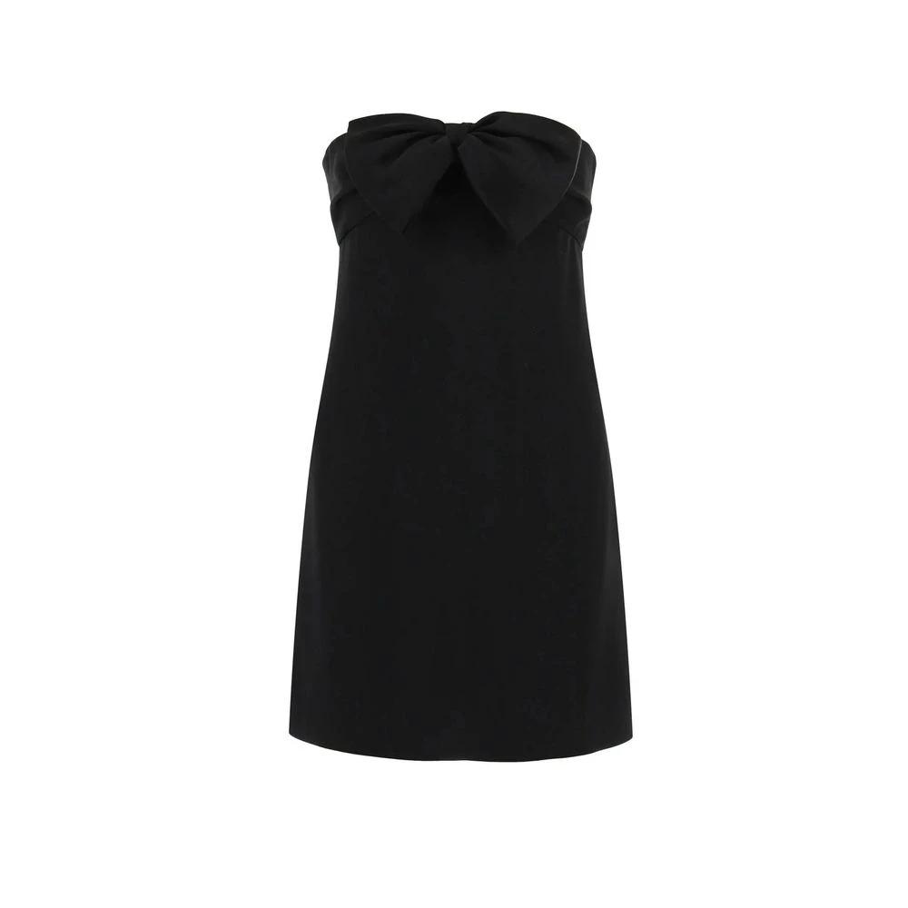 Saint Laurent Black Acetate Casual Dress by Saint Laurent