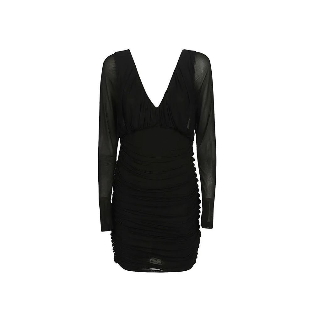 Saint Laurent Black Viscose Cocktail Dress by Saint Laurent