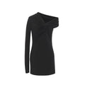 Saint Laurent Black Viscose Casual Dress by Saint Laurent