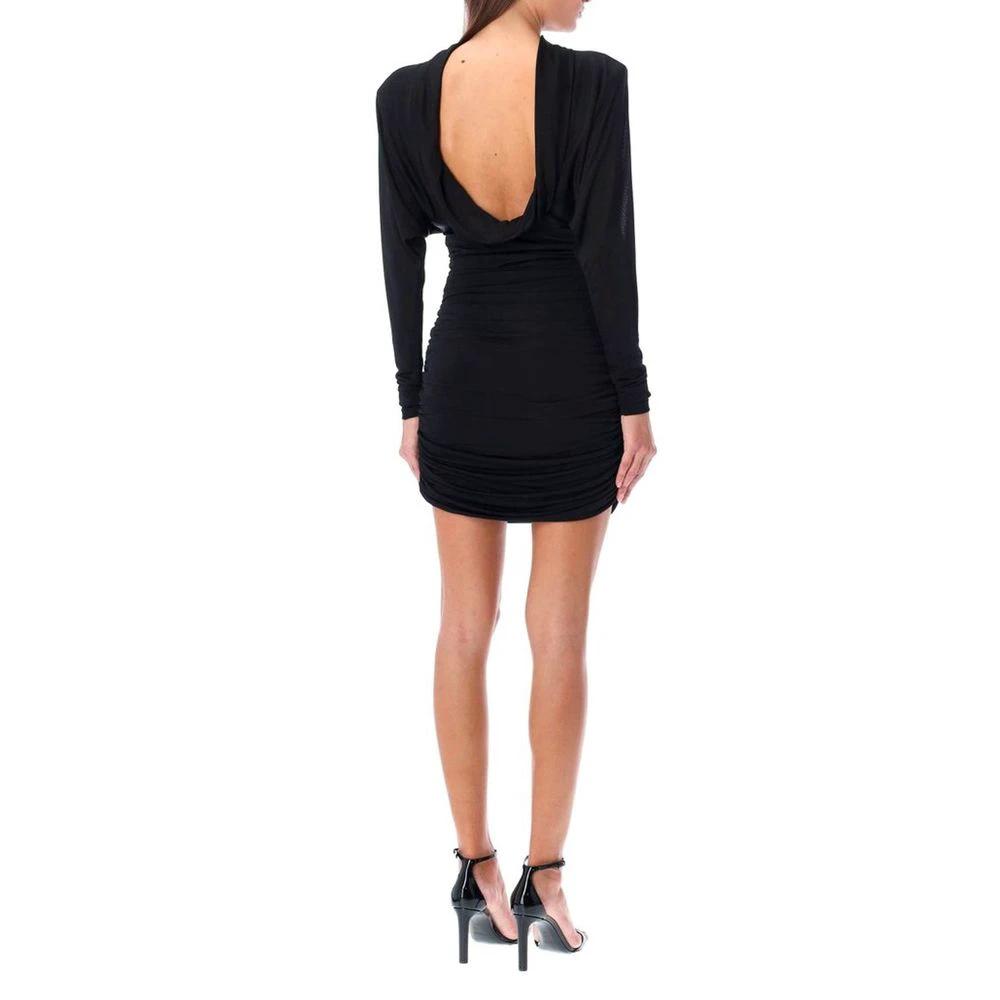 Saint Laurent Black Viscose Casual Dress by Saint Laurent