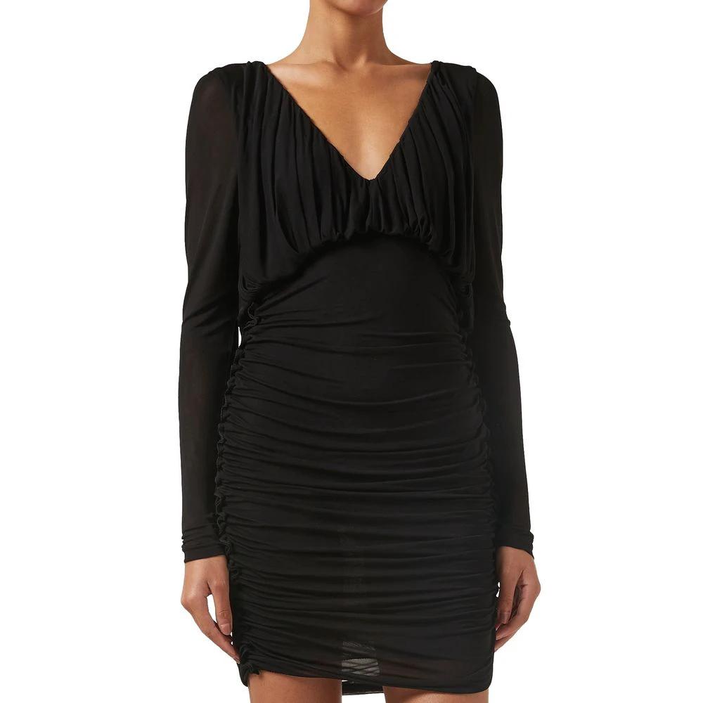 Saint Laurent Black Viscose Cocktail Dress by Saint Laurent