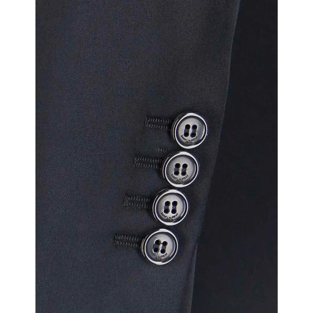 Saint Laurent Black Acetate Coat