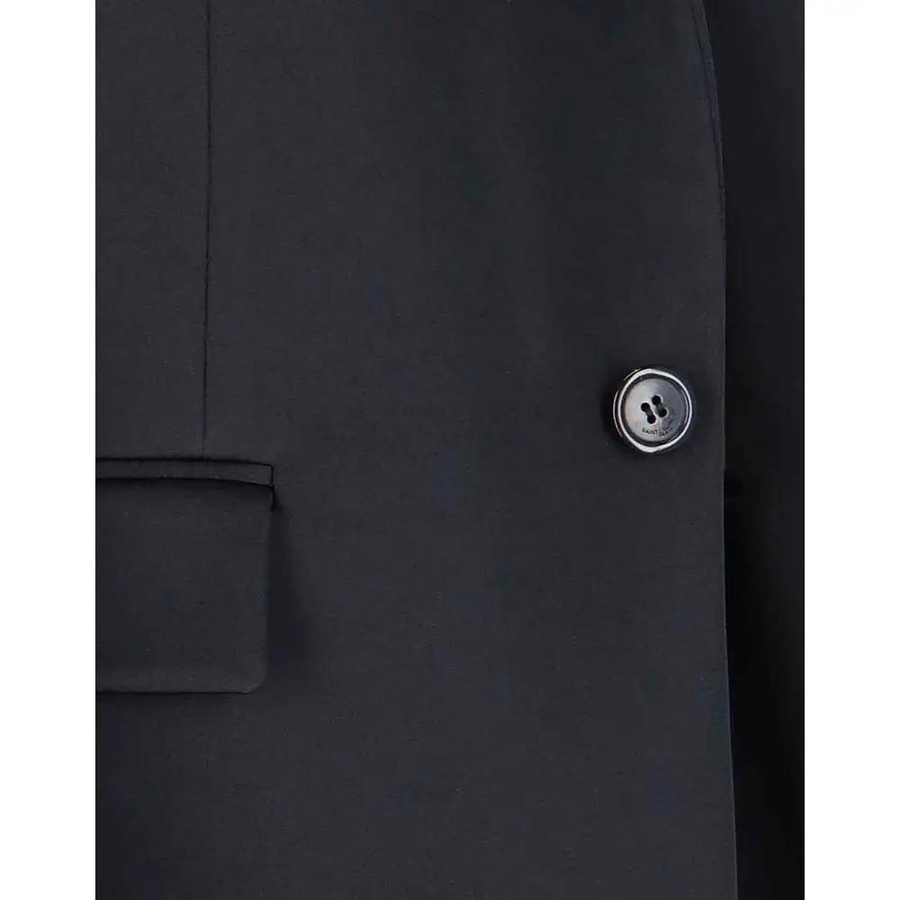 Saint Laurent Black Acetate Coat