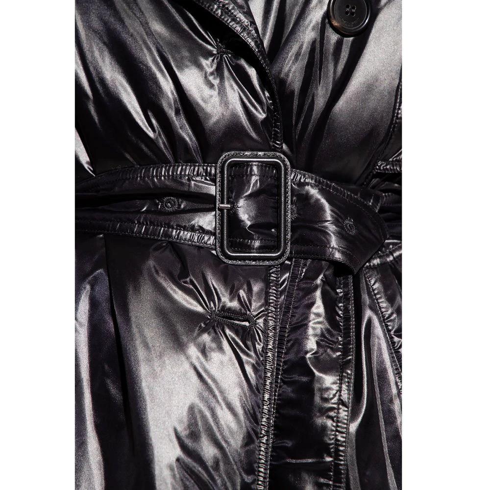 Saint Laurent Black Polyamide Coat by Saint Laurent