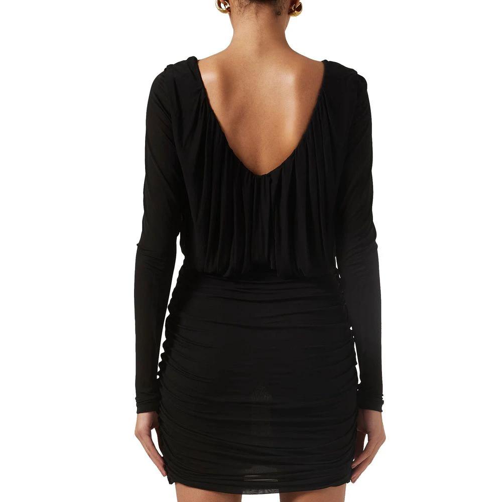 Saint Laurent Black Viscose Cocktail Dress by Saint Laurent