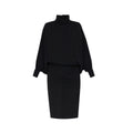 Robe décontractée en laine noire Saint Laurent