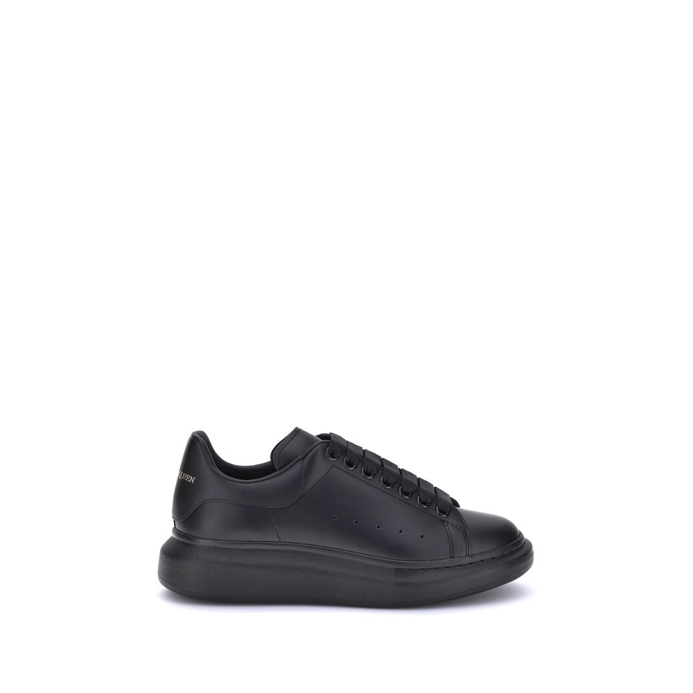 Baskets à plateforme Alexander McQueen Bos Taurus en cuir de veau noir