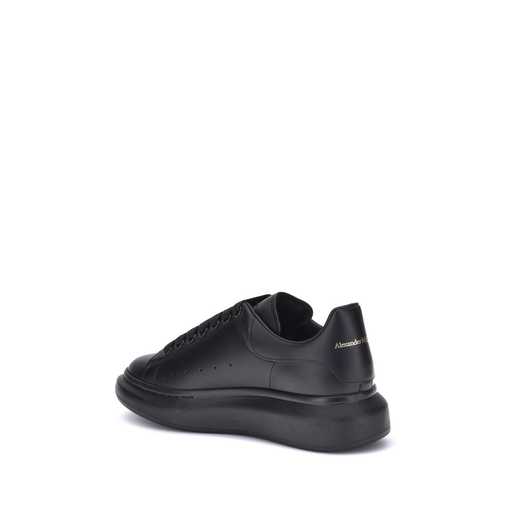 Baskets à plateforme Alexander McQueen Bos Taurus en cuir de veau noir