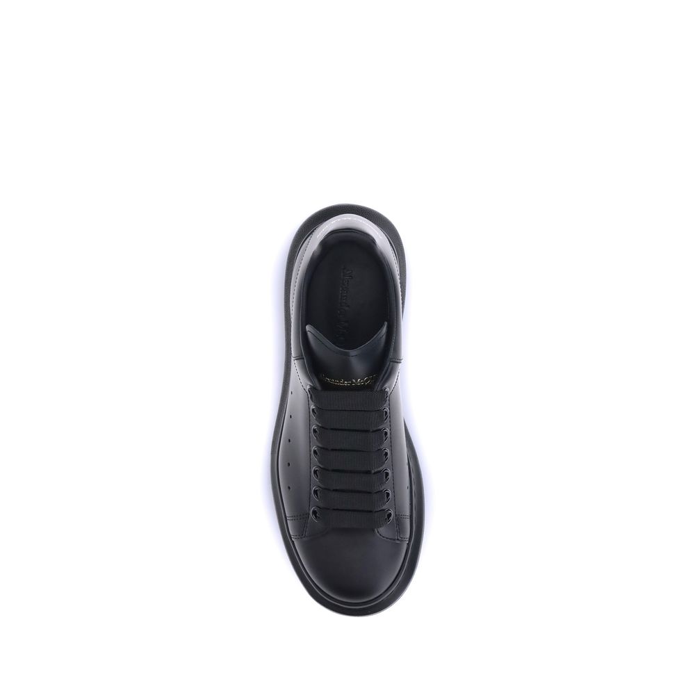 Baskets à plateforme Alexander McQueen Bos Taurus en cuir de veau noir