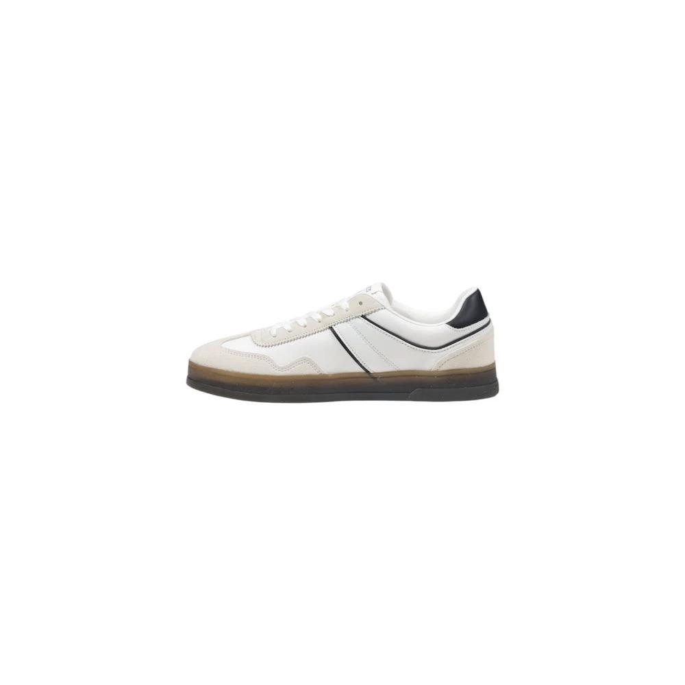 Tommy Hilfiger Jeans Black Leather Low Top Sneakers by Tommy Hilfiger Jeans