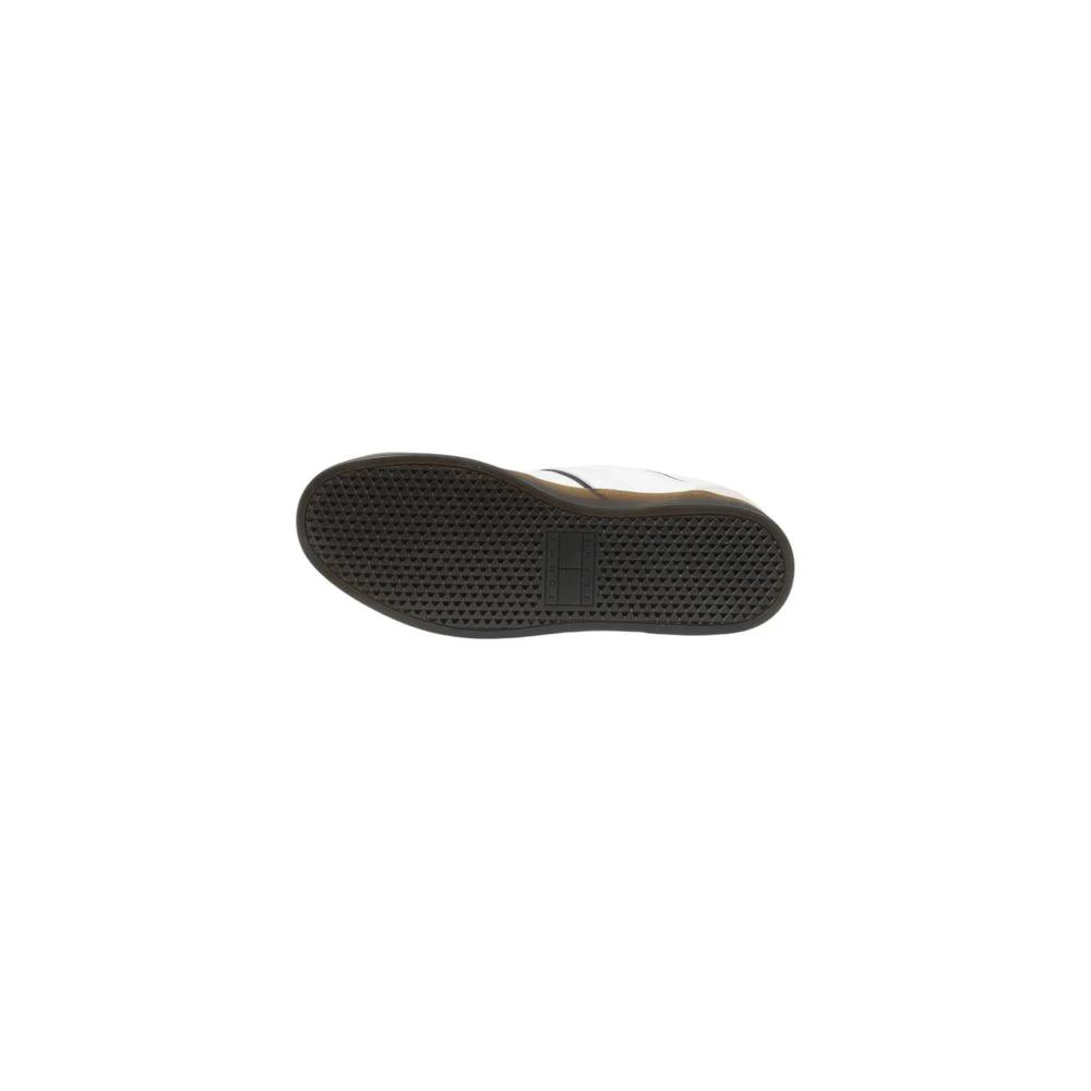 Tommy Hilfiger Jeans Black Leather Low Top Sneakers by Tommy Hilfiger Jeans