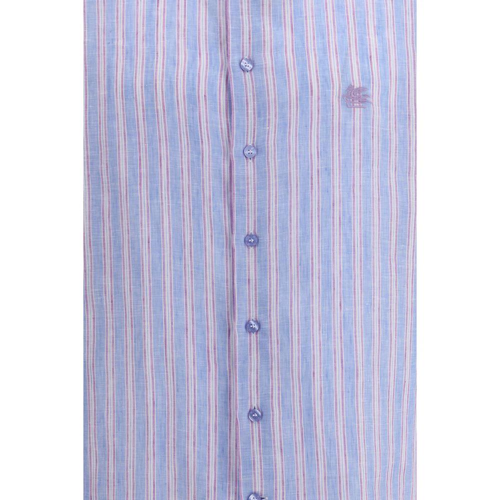 Etro Multicolor Linen Pattern Shirt by Etro