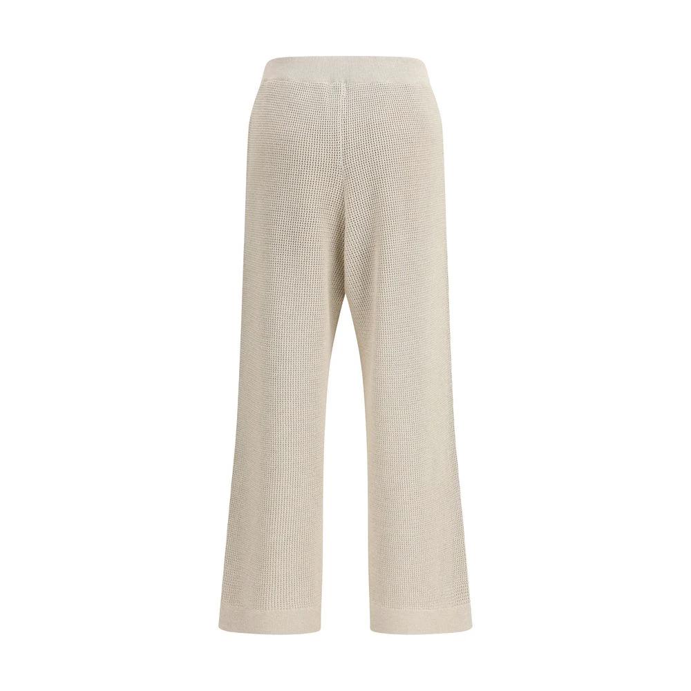 Brunello Cucinelli Pantalon décontracté en coton beige