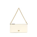 PINKO White Calf Leather Bos Taurus Shoulder Bag by PINKO