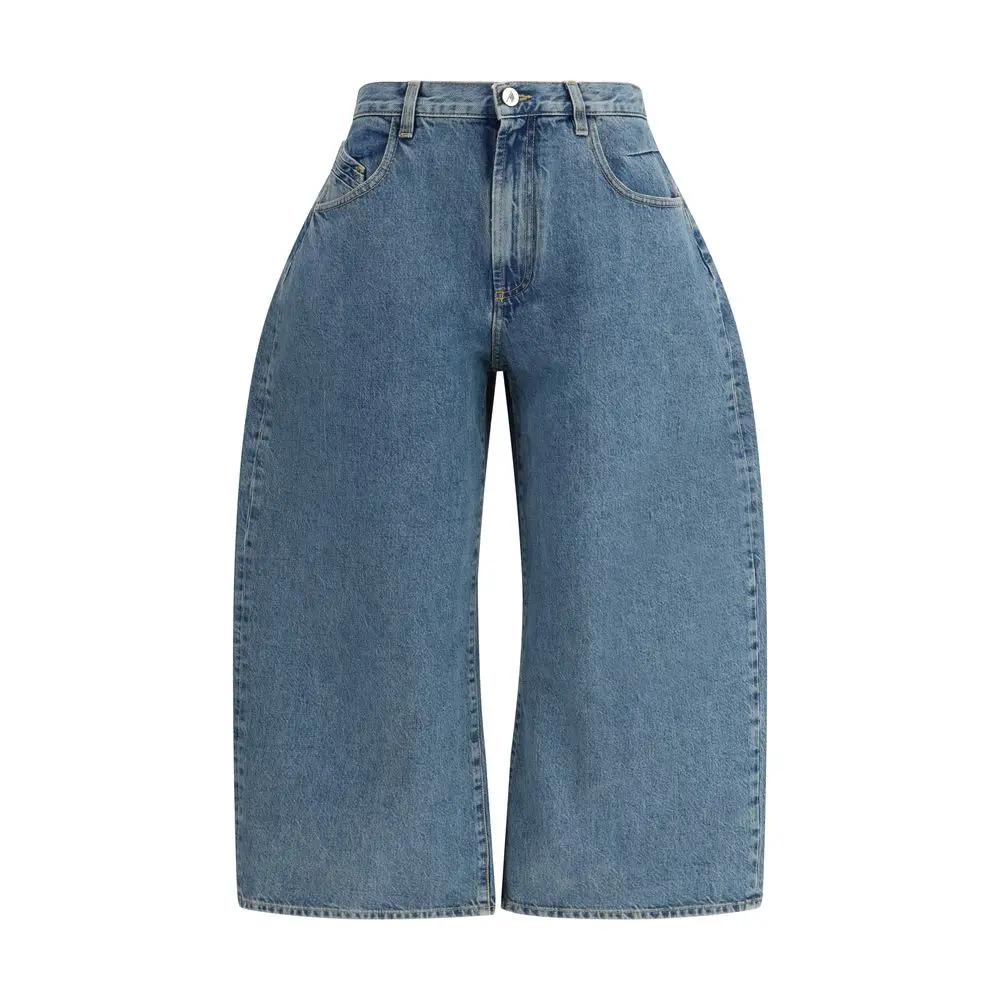 The Attico Blue Cotton Jeans Denim