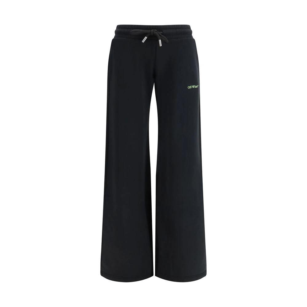 Off-White Black Cotton Casual Pants by Off-White