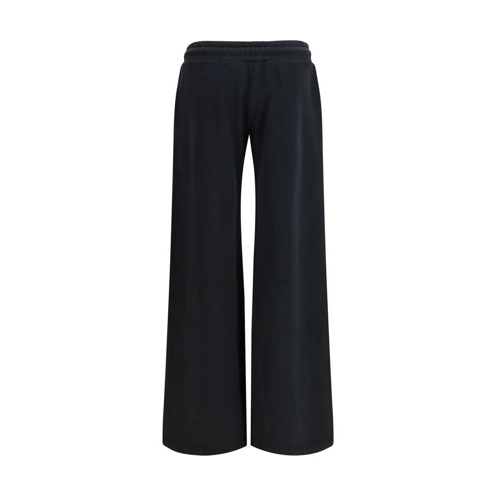 Off-White Black Cotton Casual Pants by Off-White