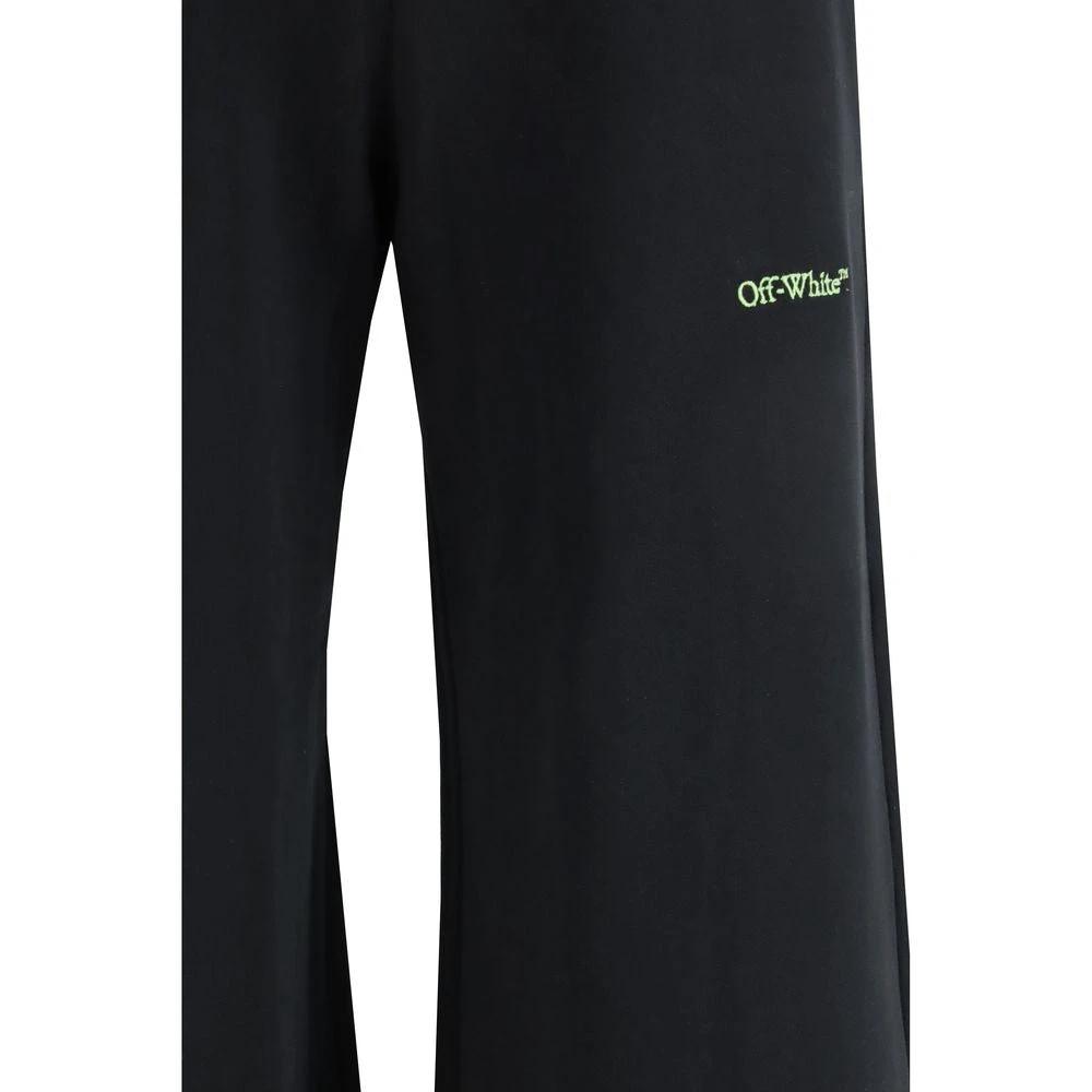 Off-White Black Cotton Casual Pants by Off-White