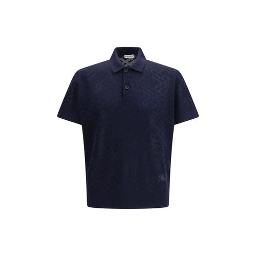 Burberry Blue Wool Polo Shirt by Burberry
