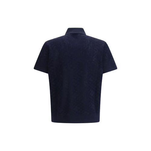Burberry Blue Wool Polo Shirt by Burberry