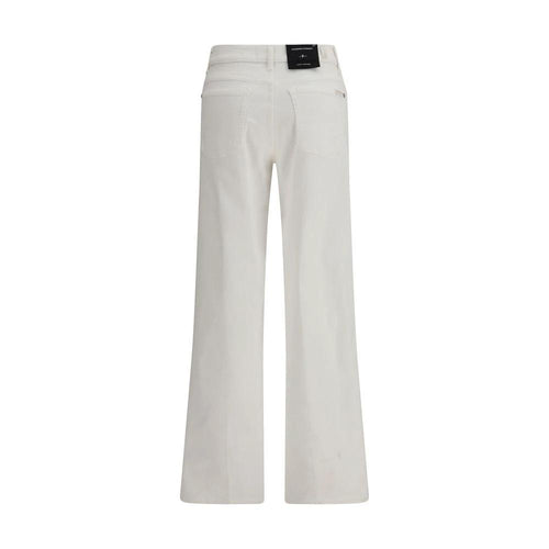 Jean droit en coton blanc 7FOR