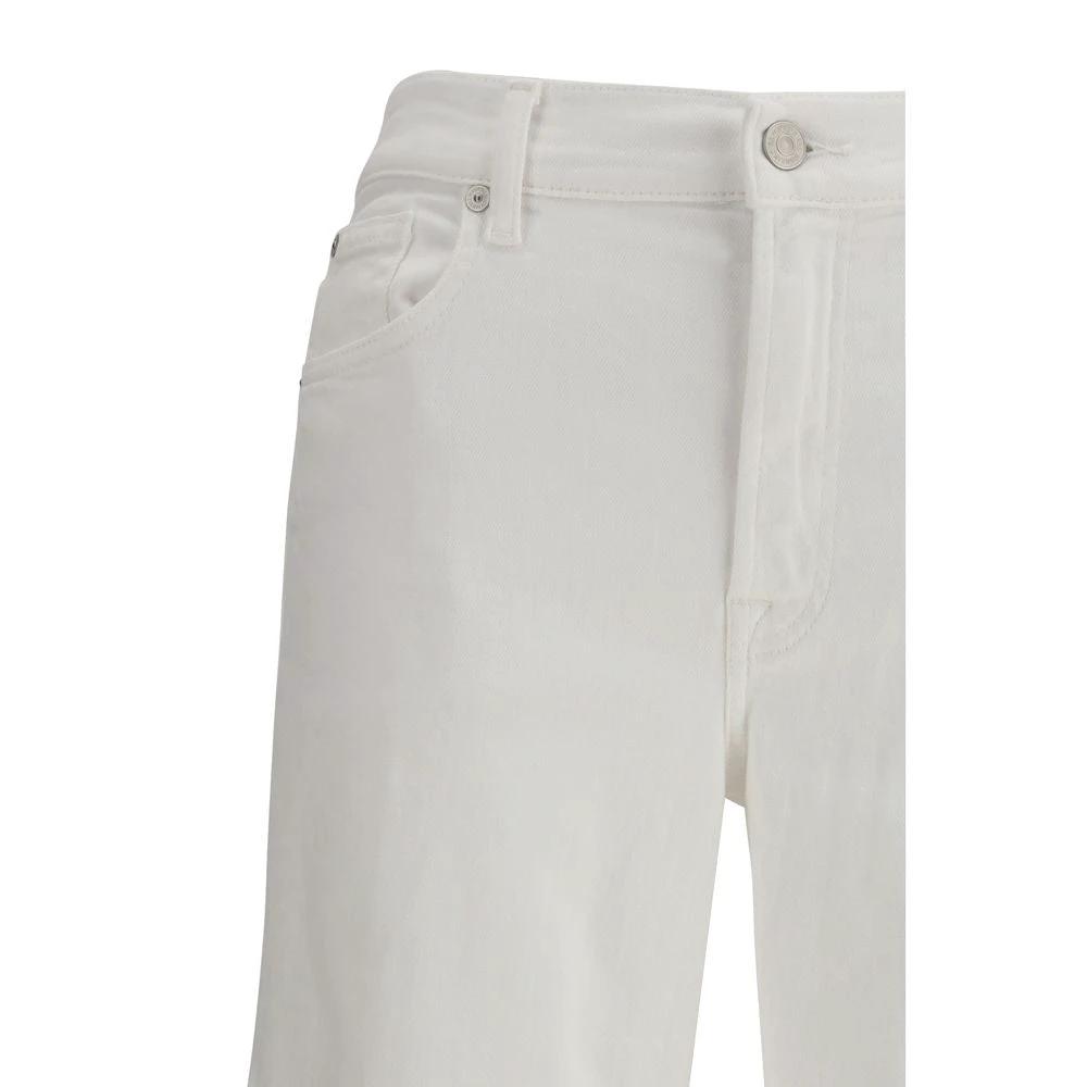 Jean droit en coton blanc 7FOR