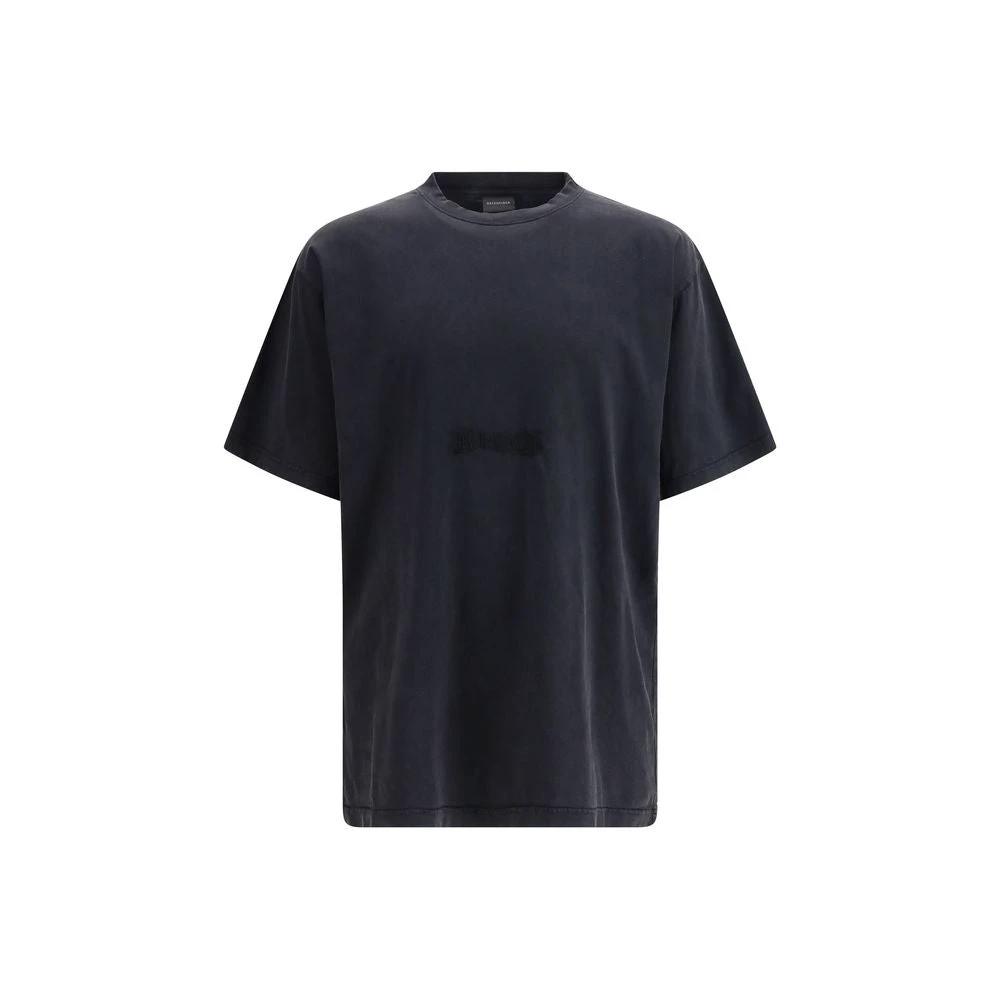 Balenciaga Black Cotton T-Shirt by Balenciaga