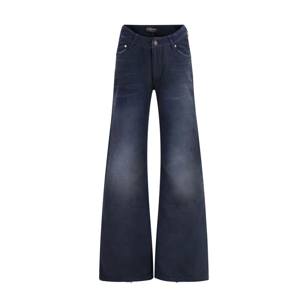 Jean Balenciaga Curved Waist en Denim – Coupe Regular SS26