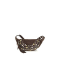 Valentino Garavani Brown Calf Leather Bos Taurus Shoulder Bag by Valentino Garavani