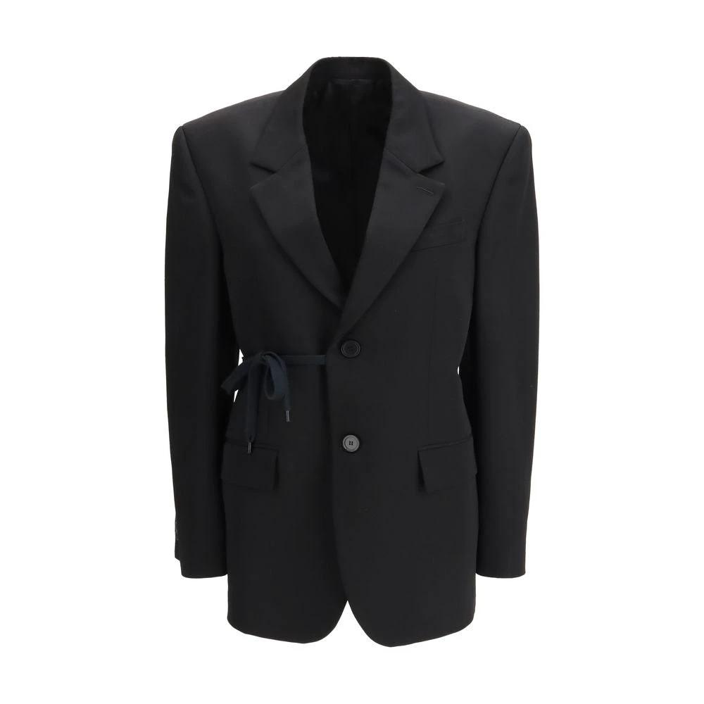 Balenciaga Black Wool Jackets And Coat by Balenciaga