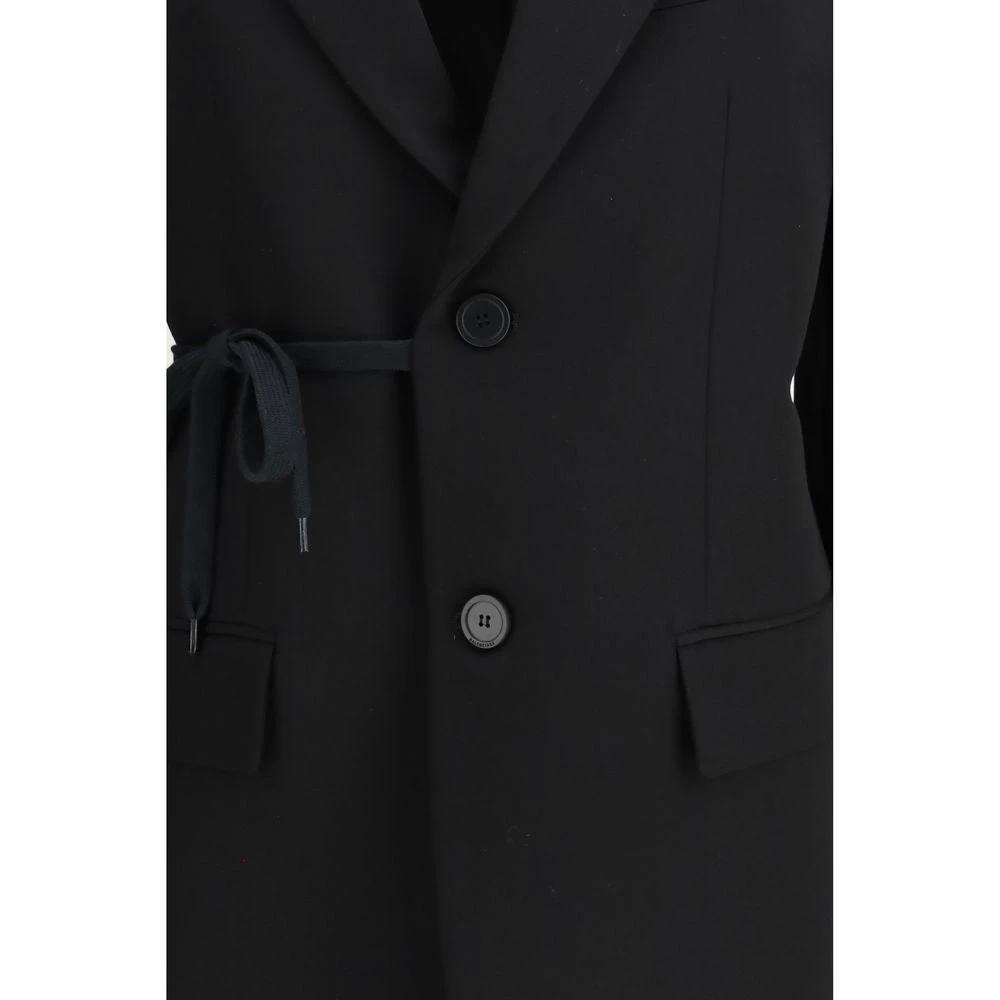 Balenciaga Black Wool Jackets And Coat by Balenciaga