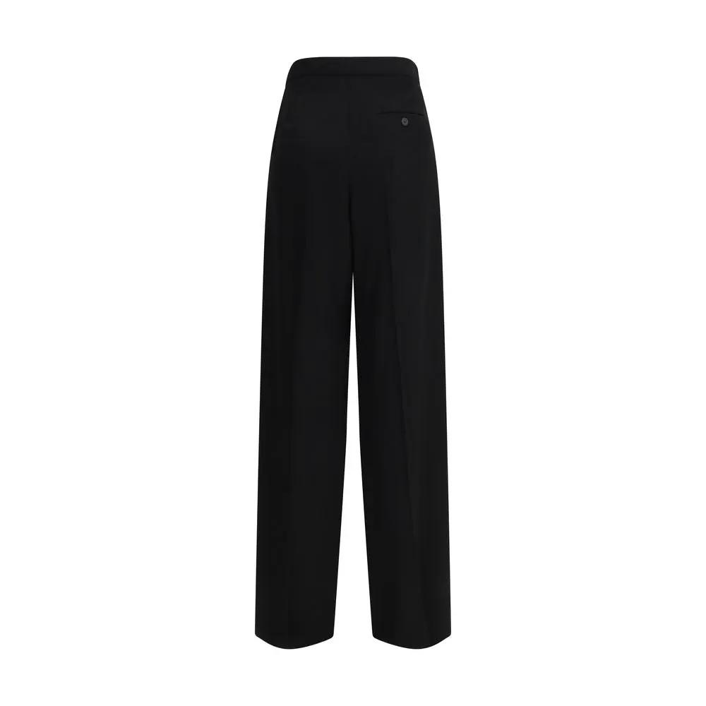 Balenciaga Black Cotton Dress Pants