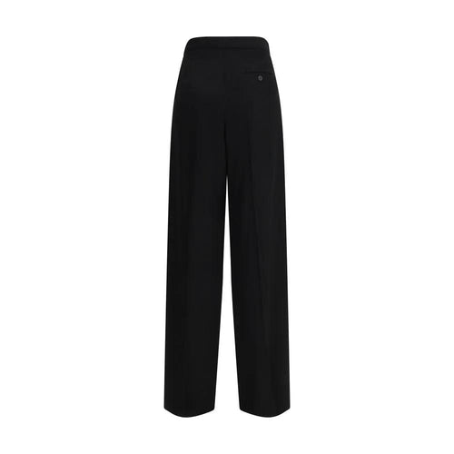 Balenciaga Black Cotton Dress Pants