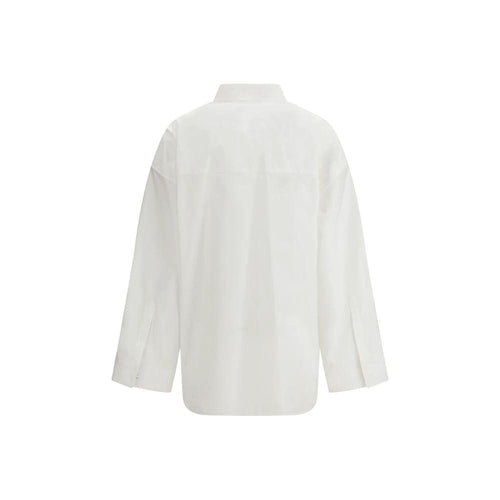 Balenciaga White Cotton Dress Shirt by Balenciaga