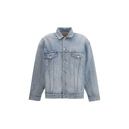 Balenciaga Blue Cotton Denim Jacket by Balenciaga