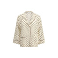 P.A.R.O.S.H. Beige Silk Pattern Shirt by P.A.R.O.S.H.