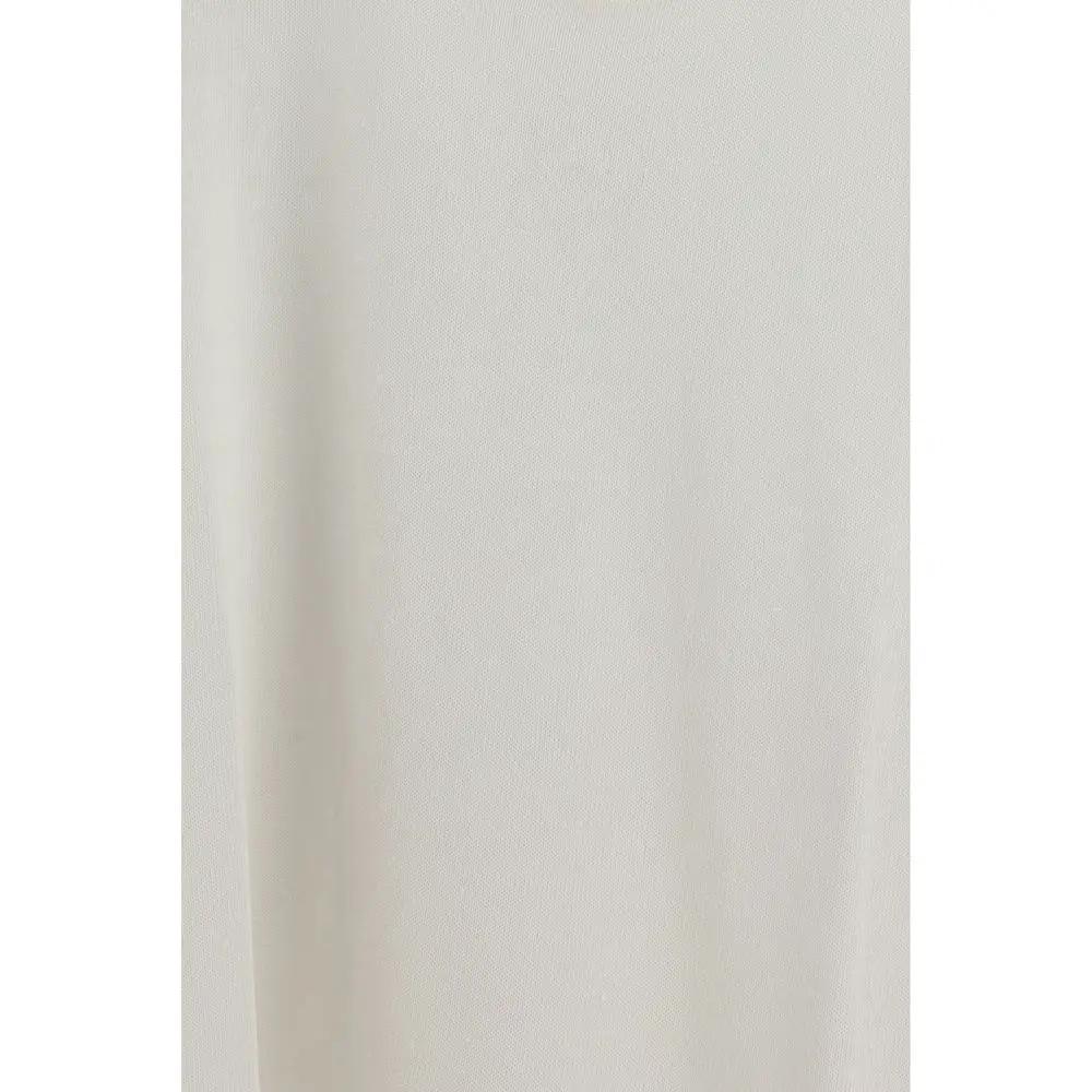 P.A.R.O.S.H. White Linen Sleeveles T-Shirt