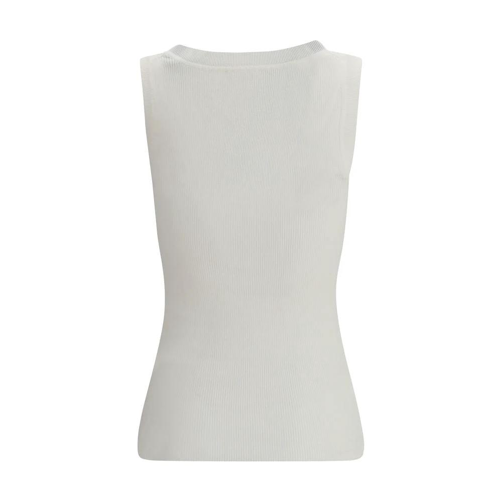 P.A.R.O.S.H. Beige Cotton Top by P.A.R.O.S.H.