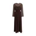 P.A.R.O.S.H. Brown Polyester Casual Dress by P.A.R.O.S.H.